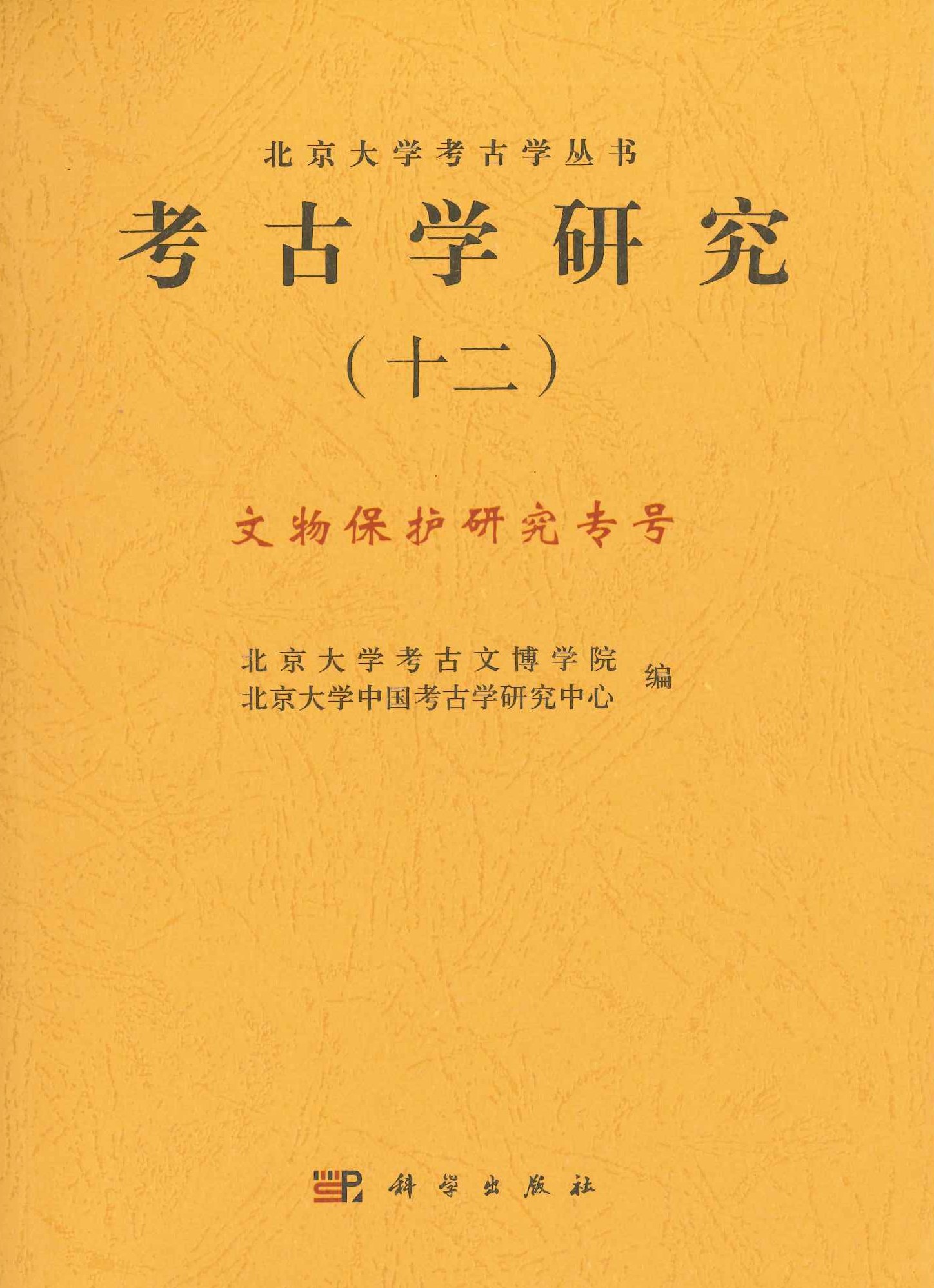 考古学研究(12) 文物保护研究专号(北京大学考古学丛书)
